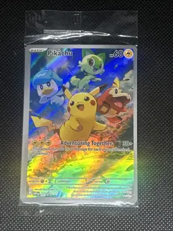 Pikachu 027 Pokemon Sv: Scarlet & Violet Promo Cards Holo SEALED - Image 1