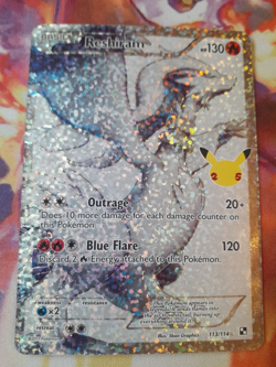 2021 Pokemon Reshiram 113/114 Celebrations Classic 25th Anniversary Holo NM - Image 1