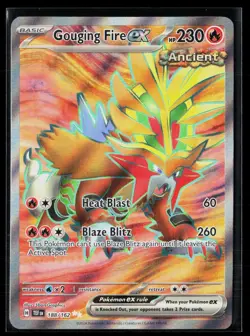 Gouging Fire ex 188/162 Ultra Rare Temporal Forces Pokemon LP - Image 1