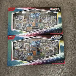 Pokemon Prismatic Evolution Lucario Tyranitar EX Premium Collection (Pack of 2) - Image 1