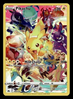 Pikachu 160/159 Secret Rare Crown Zenith Pokemon NM - Image 1