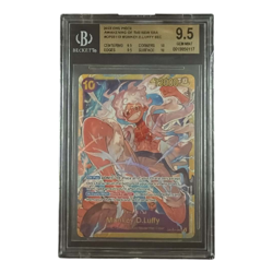 2024 ONE PIECE PRB VOL.1 MONKEY.D.LUFFY #119 SECRET BGS 9.5 GEM MINT - Image 1