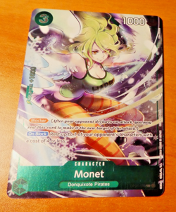 ONE PIECE ENGLISH CARD HOLO GAME CARTE MONET OP05-036 ALT PROMO EN NM - Image 1