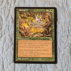 MTG Aluren Tempest Regular Rare Enchantment Green English 1997 #213 - Image 1