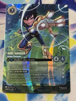 Lorcana - 1x Hiro Hamada Armor Designer - Enchanted Promo NM/M - Image 1