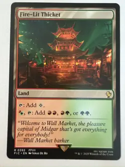 Fire-Lit Thicket MTG [FINAL FANTASY Commander] Near Mint - Image 1
