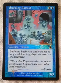 Mtg Foil Urza's Destiny Bubbling Beebles x4 Playset! - Image 5