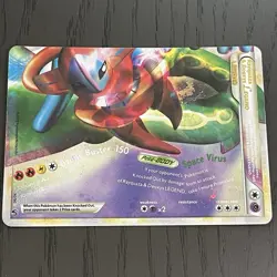 ULTRA RARE Rayquaza & Deoxys Legend Set 89/90 Pokemon Holo HGSS Undaunted - Image 5