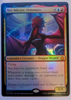 Niv-Mizzet, Visionary Foundations #123 Foil NM - Image 3