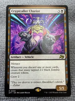 MTG - Cryptcaller Chariot - Aetherdrift - Near Mint - Rare - Image 1