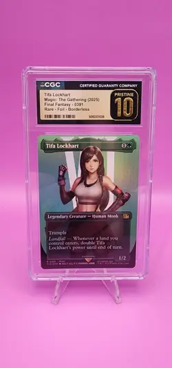 TIFA LOCKHART Final Fantasy Borderless Foil Rare CGC Pristine 10 MTG - Image 1