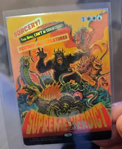 Lot Of 3 Godzilla MTG Secret Lair Showdown Foils Promo Supreme Verdict - Image 2