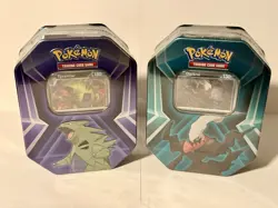 Pokemon TCG Tyranitar Triple Whammy Tin Sealed - Image 1