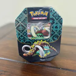 Paldean Fates Great Tusk Ex Tin - New & Sealed - Pokemon TCG 4 Packs - Image 1