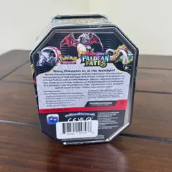 Paldean Fates Great Tusk Ex Tin - New & Sealed - Pokemon TCG 4 Packs - Image 2