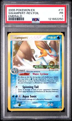 PSA 1 Swampert EX Emerald Reverse Holo Foil #11 2005 Pokemon PR - Image 1