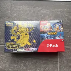 Pokemon Surging Sparks ETB & Booster Bundle Costco 2-pack. Factory Sealed - Image 1
