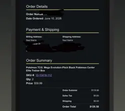 2x Pitch Black Pokemon Center Elite Trainer Box PC ETB - PRESALE (PREORDER) - Image 2