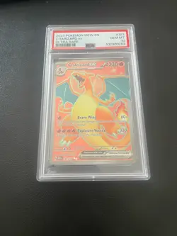 Pokemon Charizard ex 183/165 SV 151 Holo Ultra Rare English PSA 10 2023 - Image 1