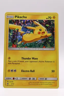 2016 Pokemon TCG - Pikachu 5/12 McDonald’s Promo Holo NM - Image 1