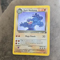 Wizards of the Coast Dark Machamp 10/82 Team Rocket Holo Rare Unlimited 70 HP - Image 1