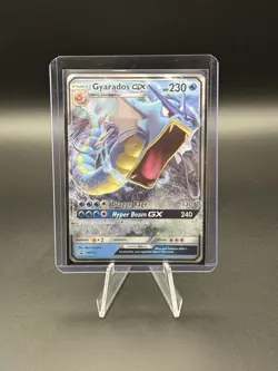 Pokemon TCG Sun & Moon Black Star Promo Gyarados GX Full Art Holo SM212 - Image 3