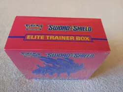Awesome Factory Sealed Pokemon Zacian Sword Shield Elite Trainer Box W/ Case - Image 3