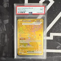 Pikachu ex 179/131 Sv: Prismatic Evolutions Hyper Rare Holo Eng PSA 9 - Image 1