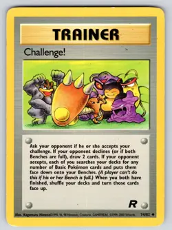 Challenge! 74/82 Unlimited Uncommon Team Rocket Pokemon Moderately Played - Image 1