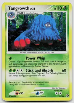 Tangrowth 10/106 Great Encounters Holo Pokemon MP - Image 1