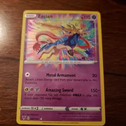 Pokemon Vivid Voltage Zacian Amazing Rare 82/185 - Image 2