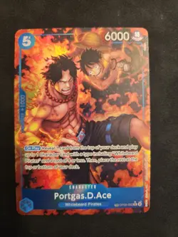 Portgas D. Ace One Piece OP08-052 TR Treasure Rare Alternative Art Royal Blood - Image 1