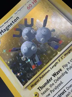 Pokemon TCG Magneton Base Set Holo Unlimited Rare Card 9/102 NM Condition - Image 5