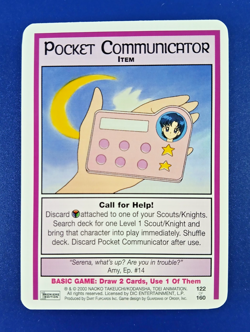 Pocket Communicator #122 Rare - Premier 1st Edition, Sailor Moon CCG card (2000 - Image 1