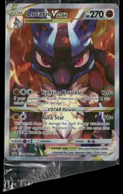 Lucario VSTAR Holo Promo SWSH: Sword & Shield Promo Cards SWSH291 NM - Sealed - Image 1