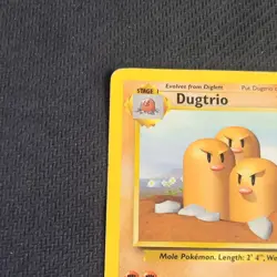 Dugtrio Base Set 19/102 1999 Regular Rare Card LP - Image 2