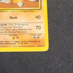 Dugtrio Base Set 19/102 1999 Regular Rare Card LP - Image 4