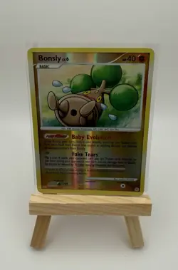 Pokemon TCG Bonsly Diamond & Pearl Reverse Holo Card 71/130 MP Condition - Image 1
