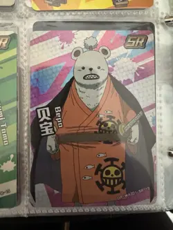 One Piece Bepo Super Rare SR-19 OP-WA201 Collectible Card Game Card - Image 1