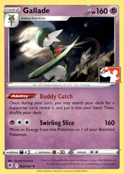 Gallade 062/189 Rare Prize Pack Series Cards Pokemon Near Mint - Image 1