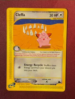 CLEFFA 48/144 Skyridge non-holo E-READER Pokemon TCG card NM+ CLEAN! - Image 1