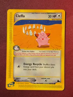CLEFFA 48/144 Skyridge non-holo E-READER Pokemon TCG card NM+ CLEAN! - Image 4