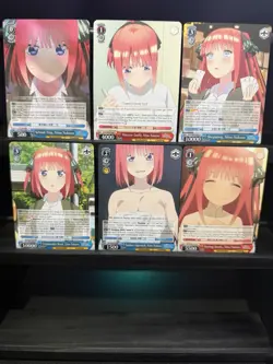 Weiss Schwars: The Quintessential Quintuplets Nino Nakano Lot 6 Cards - Image 1