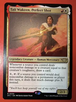 MTG: TAII WAKEEN, PERFECT SHOT, REGULAR FINISH, RARE , 0234, OTJ - Image 1