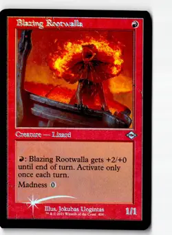 Blazing Rootwalla (Retro Frame) 404 Modern Horizons 2 Magic: The Gathering Foil - Image 1