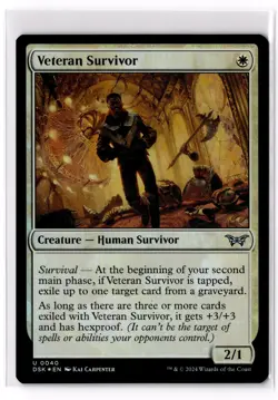 Veteran Survivor 40 Duskmourn: House of Horror Foil NM - Image 1