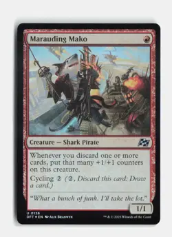 Marauding Mako 138 Foil Aetherdrift MTG NM - Image 1