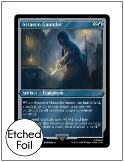 Assassin Gauntlet, Etched Foil, Assassin's Creed, Magic the Gathering MTG NM - Image 1