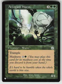 MAGIC: THE GATHERING ARROGANT WURM 120/143 UC THE LIST REPRINTS NM - Image 1
