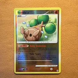 Bonsly 71/130 Common Diamond & Pearl Pokemon Reverse Holo Lightly Played - Image 2